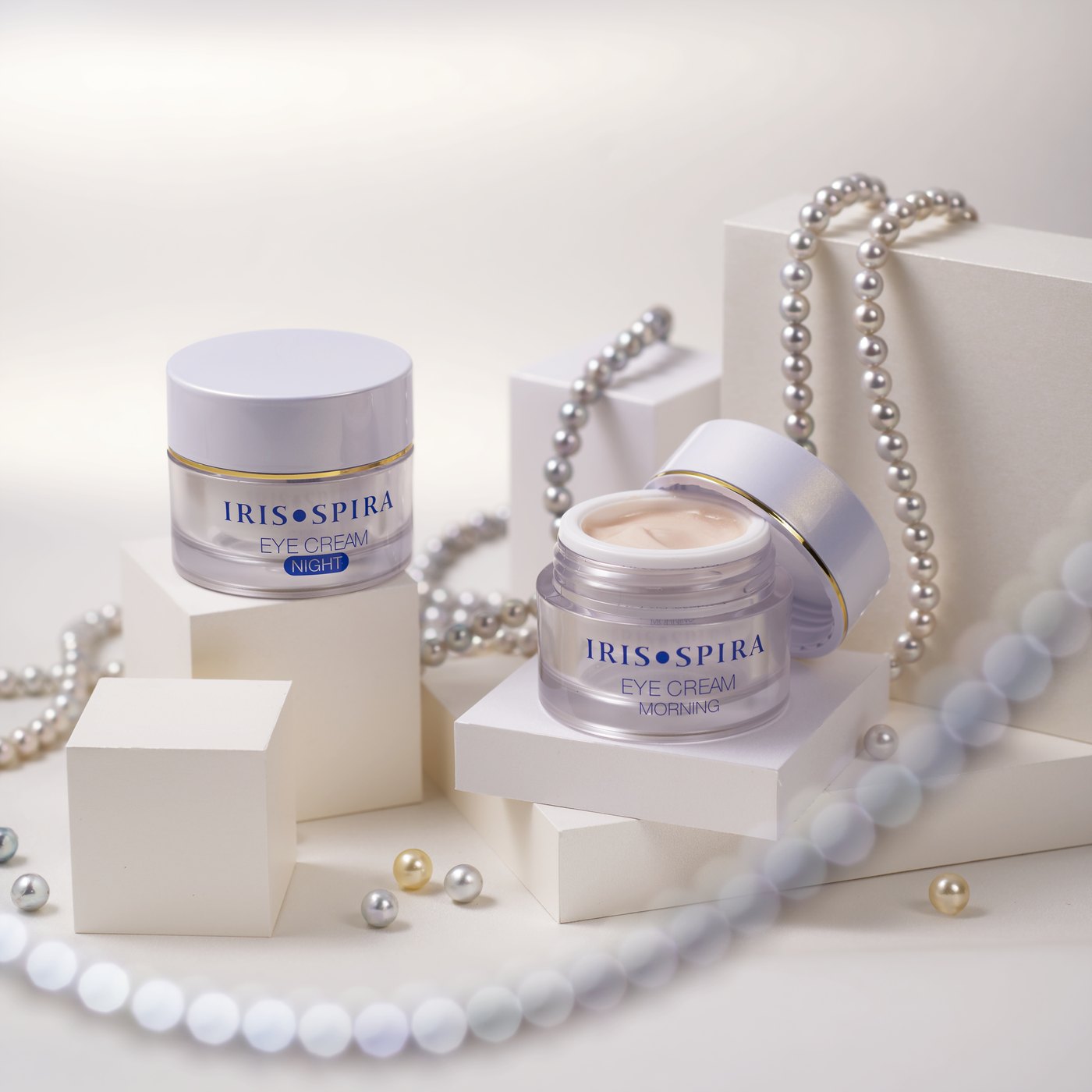 IRIS SPIRA Eye Cream Morning and Night with pearls
