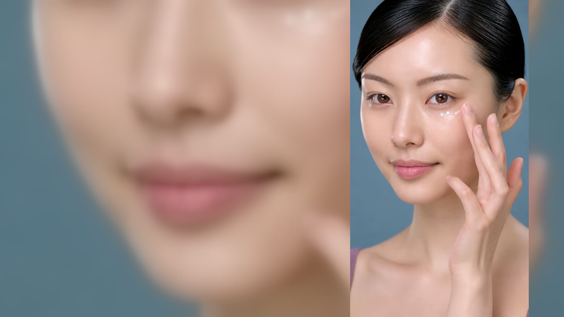 Eye cream application scene for IRIS SPIRA Beauty